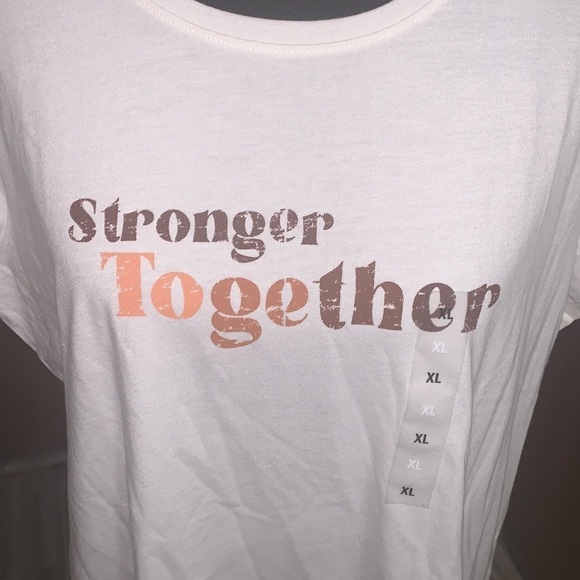 Sonoma cream short sleeved stronger together tee! - Picture 3 of 4
